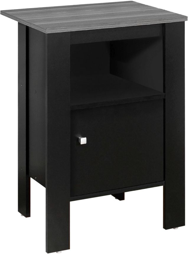 Monarch Specialties Inc. Black Grey Accent Table-0