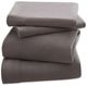 Olliix by Peak Performance Grey Full 3M Scotchgard Micro Fleece Sheet Set-0