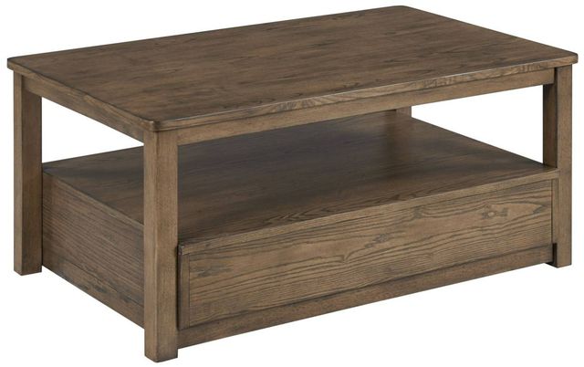 Creek Side Customs Costa Way Deep Brown Rectangular Cocktail Table-1