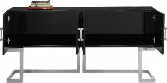Meridian Furniture Beth Black/Chrome Buffet-1