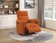 Homelegance® Desso Orange Swivel Glider Manual Reclining Chair-1