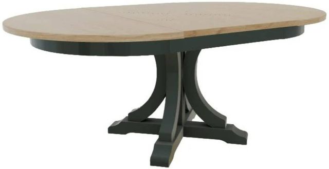 Mavin Customizable 42" x 42" Round Extendable Dining Table with 2 Leaves-0