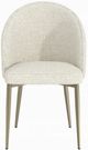 ACME Furniture Cora 2-Piece Champagne/White Upholstered Dining Side Chair Set-3