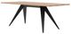 EQ3 Mesa Black/Solid Oak Rectangular Dining Table-2