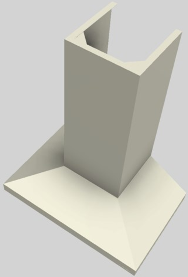 Vent-A-Hood® K Series 30" Biscuit Wall Mounted Range Hood-3