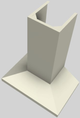 Vent-A-Hood® K Series 30" Biscuit Wall Mounted Range Hood-3