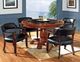 Steve Silver Co. Tournament 6-Piece Black/Medium Cherry Game Table Set-1