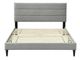 Bernards Willa Gray King Panel Bed with USB Port-1