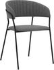 Armen Living Nara 2-Piece Gray/Black Dining Chairs-0