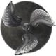 A & B Home Antique Silver Leaf Side Table-3