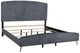 New Classic® Home Furnishings Kailani Gray Upholstered California King Panel Bed-4