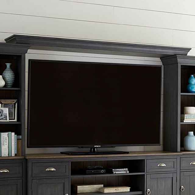 Liberty Furniture Ocean Isle Slate Entertainment Center with Piers-2