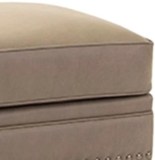Smith Brothers Customizable 253 Leather Ottoman-1