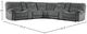 Parker House® Cooper 7-Piece Shadow Gray Manual Reclining Curved Sectional-1