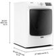 Maytag® 7.3 Cu. Ft. White Front Load Gas Dryer-2