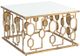 A & B Home Wynland Mirror Top Coffee Table with Gold Base -0