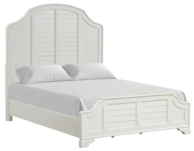 Furniture of America® Whitehaven Antique White Eastern King Panel Bed-0