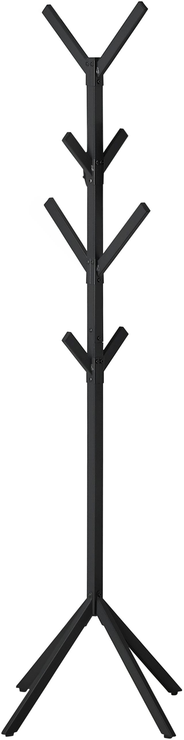 Monarch Specialties Inc. 70" Black Metal Coat Rack-1