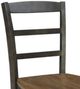 John Thomas Furniture® Dining Essentials Madrid Coal/Hickory Side Chair-1