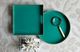 A & B Home Mimosa Turquoise Round Tray-4