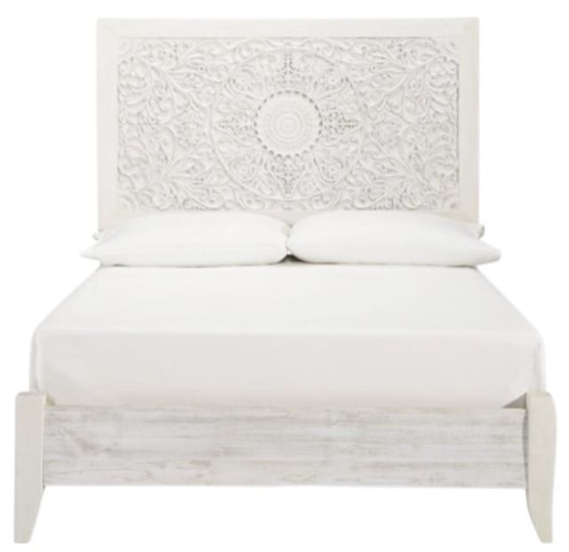 Signature Design by Ashley® Paxberry Whitewash Queen Panel Bed-2