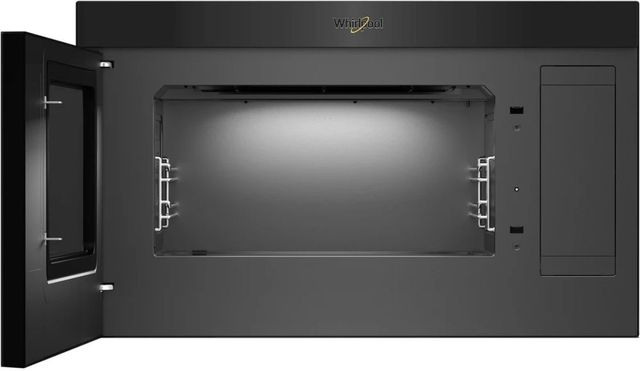 Whirlpool® 1.1 Cu. Ft. Black Over The Range Microwave-1