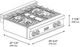 ZLINE Autograph Edition 30" Black Stainless Steel Gas Rangetop-3
