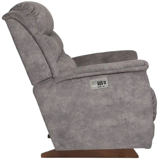 La-Z-Boy® Redwood Charcoal Power Rocking Recliner with Headrest-2