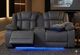 Global Furniture USA U7069 Gray Power Reclining Loveseat with Console-1