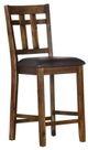 Steve Silver Co.® Saranac Set of 2 Mocha Counter Chairs-1