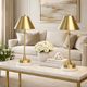 Stylecraft 2-Piece Antique Brass Portable Rechargeable LED Lamp Set-1