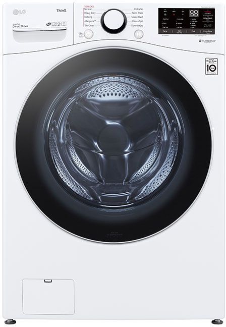 LG White Front Load Washer & Electric Dryer Laundry Pair-1