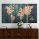 StyleCraft World Map Wall Decor -2