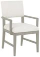 Fairfield® Customizable Entree Dining Silas Arm Chair with Sheer Dove Finish-0