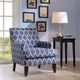 Olliix by Madison Park Blue/White Colton Track Arm Club Chair-4