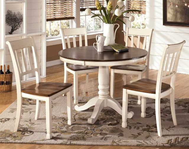 Signature Design by Ashley® Whitesburg Brown/Cottage White Dining Side Chair-3