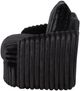 Coaster® Sarco Black Upholstered Swivel Arm Chair-5