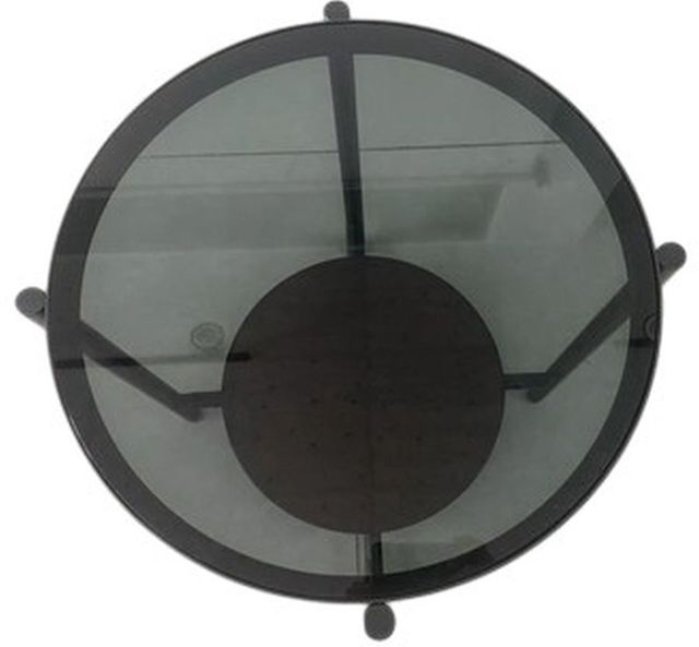 Riverside Furniture Felix Black End Table with Brown Base-2