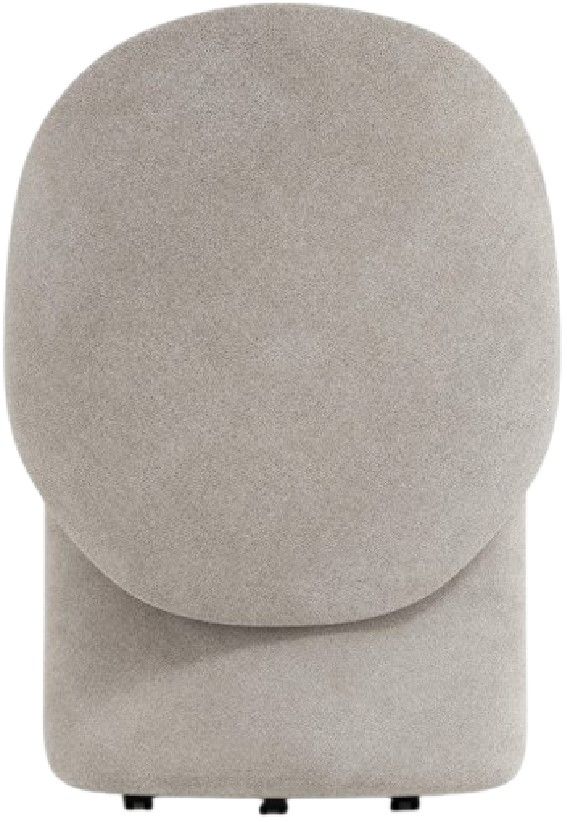 Bernhardt Monolith Gray Upholstered Side Chair-4