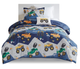 Olliix by Mi Zone Kids Nash Blue Twin Monster Truck Comforter Set-0