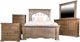 Vintage Furniture Nina King Upholstered Panel Bed-1