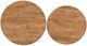 Jofran Inc. Global Archive Rondo 2-Piece Brown Nesting Coffee Table Set with Black Base-4