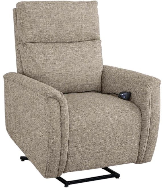 Bassett® Furniture Customizable Harris Pad Arm Lay Flat Swivel Power Lift Recliner-3