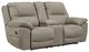 Signature Design by Ashley® Next-Gen Gaucho Putty Manual Reclining Loveseat with Console-0