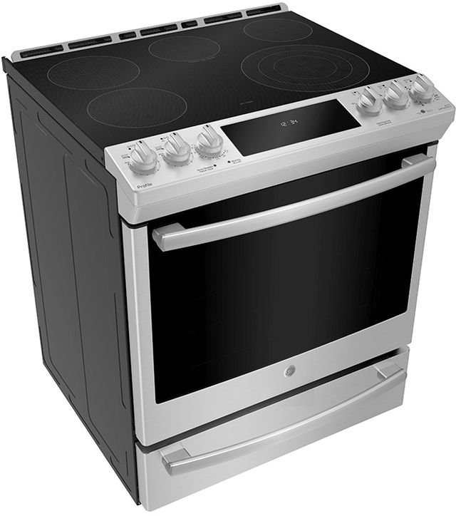 GE Profile™ 30" Fingerprint Resistant Stainless Steel Slide In Electric Range-2