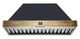 FORNO® Vittorio 48" Black Wall Mounted Range Hood with Antique Brass Trim-0