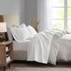 Olliix by Madison Park White California King 3M Microcell All Season Moisture Wicking Lightweight Sheet Set-5