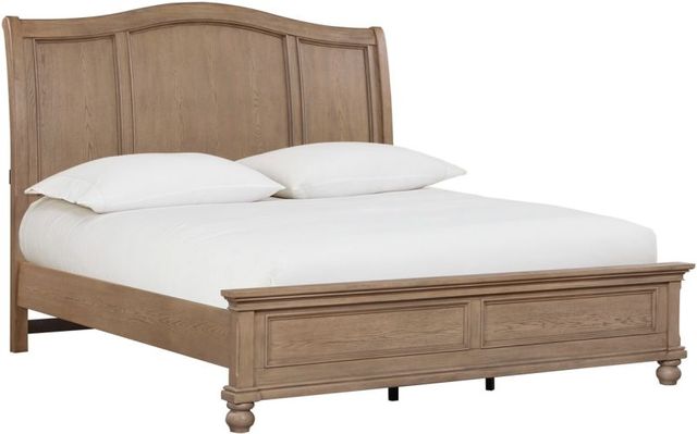 aspenhome® Oxford Tan King Sleigh Bed-0