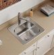Elkay Celebrity® Brushed Satin 20" 1-Hole Single Bowl Drop-in Laundry Sink-2
