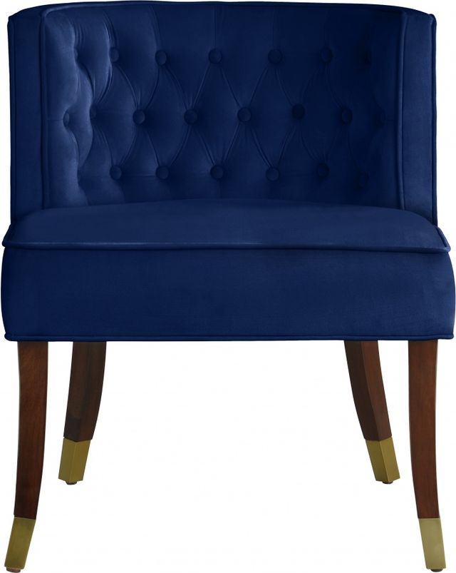 Meridian Furniture Perry Navy Velvet Dining Chair-2